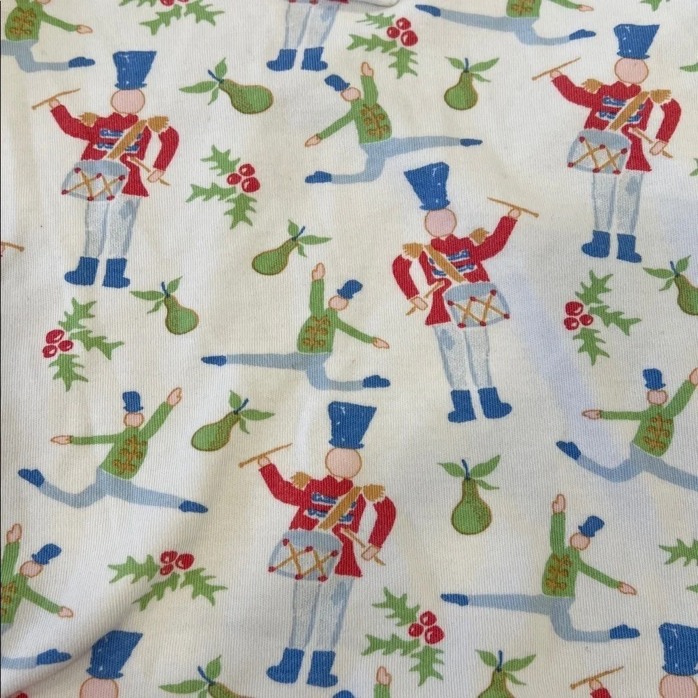 Little English Christmas drummer boy Pima cotton pajamas size 4